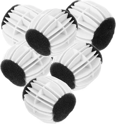 Image de Lot de 6 boules anti-peluches pour sèche-linge, boules de lavage pour vêtements, éponge