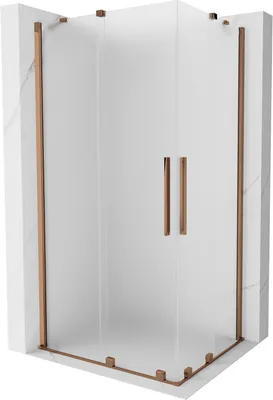 Zdjęcie produktu dla Kabina prysznicowa Mexen Velar Duo 100x90 cm, szron, różowe złoto