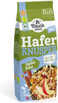 Produktbild von Bauck Mühle Hafer Knusper Müsli Apfel Zimt 300g