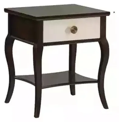 Image de Table de chevet en bois Table de chambre design Table d'appoint style antique Nouveau