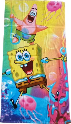 Obrázok produktu pre Spongebob Squarepants a Patrick uterák Uterák 70 x 140 cm 100 % bavlna