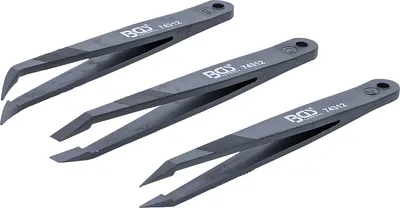 Immagine prodotto di BGS Set di pinzette in plastica, 3 pezzi - 74312