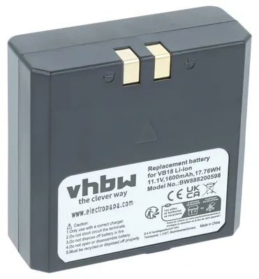 Produktbild von vhbw Akku Ersatz für Godox VB19, VB18 für Blitzgerät, Kamera-Blitz (1600 mAh, 11,1 V, Li-Ion)