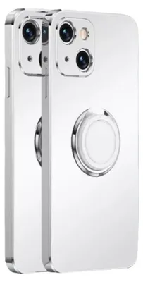 Produktbild von Hülle für iPhone 13 Pro in Weiß mit Luxusbeschichtung und magnetischem Autoring