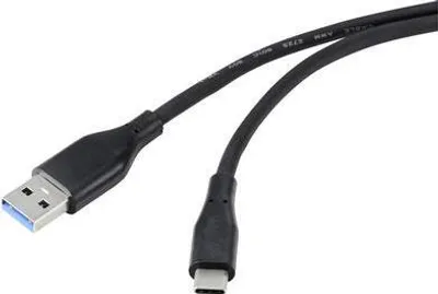 Produktbild von Kabel USB 3.2 Gen1 3.0 3.1 USB-C wtyczka 2,00 m Czarny (RF-4995176)