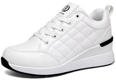 Zdjęcie produktu dla Damskie sneakersy z koturnem białe sportowe dla kobiet rozmiar 35 42