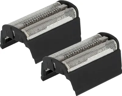 Produktbild von vhbw 2x Doppelscherfolie kompatibel mit Braun 370, 380, 350, 360, 390cc Elektrorasierer + Rahmen, schwarz