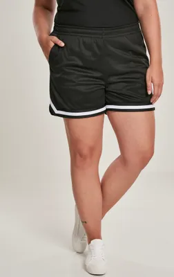Obrázok produktu pre Dámske nohavice Urban Classics Ladies Stripes Mesh Hot Pants black - 3XL