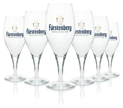 Produktbild von 6x Fürstenberg Bier Glas Pokal 0,3l Rastal