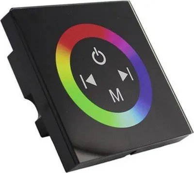 Produktbild von LED-Dimmer RGB Touch Schwarz 12V/24V