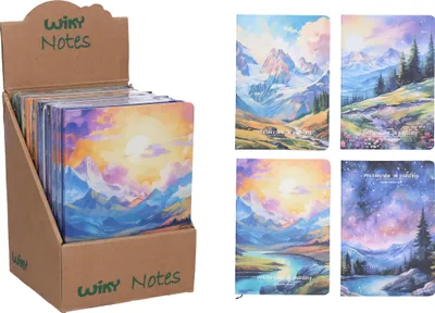 Obrázek produktu pro Notes linkovaný 21x14,5 cm, 80 stran - Krajina