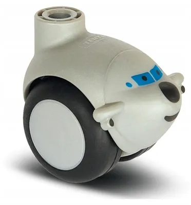 Produktbild von Tente Schwenkrad 50mm Grau für Möbel