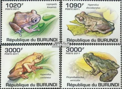 Produktbild von Briefmarken Burundi 2011 Mi 2062-2065 (kompl. Ausgabe) postfrisch Frösche
