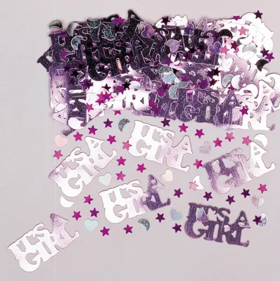 Produktbild von Babyparty-Konfetti für Mädchen, Rosa, 14 g