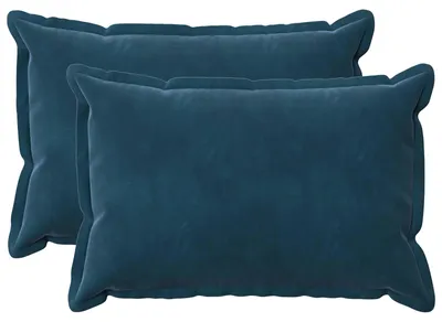 Immagine prodotto di vidaXL Cuscini con imbottitura, modello HOUTEN, 2 pezzi, blu, in velluto