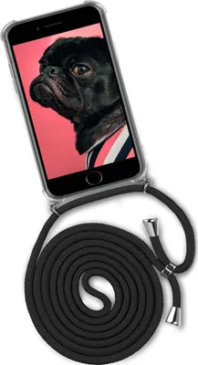 Produktbild von TWIST-Case + TWIST-Cord für iPhone 7 Plus / iPhone 8 Plus, Farbe:Black Diamond (Silber)