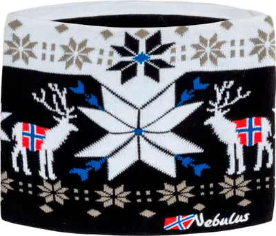 Zdjęcie produktu dla Nebulus Loop norweski szalik z dzianiny TUBE, norweski szalik z dzianiny, ciepły i przytulny szalik, P6141 - Uni , czarno-biały, rozmiar uniwersalny