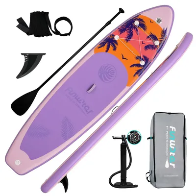 Obrázek produktu pro FunWater Stand up paddle Board, SUP Board Set, Stand up Paddle Board,SUP paddle Board,Handpumpe,335x83x15cm, bis150kg,Farbe