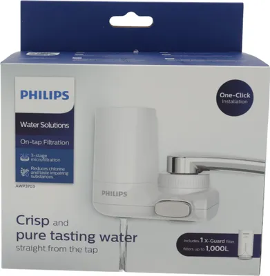 Produktbild von Philips AWP3703/10 ,Wasserfilter, Mikrofiltration mit Zapfstelle vertikal Weiß