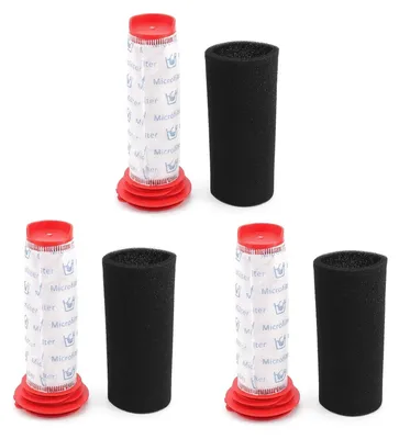 Produktbild von 3 Stück Stick Filter und 3 Stück Schaumstoff Filter für Bosch BCH6ZOOO Zoo’o ProAnimal und Bosch Athlet Staubsauger BCH6L2560, Ersetzen Sie # 00754176, 00754175