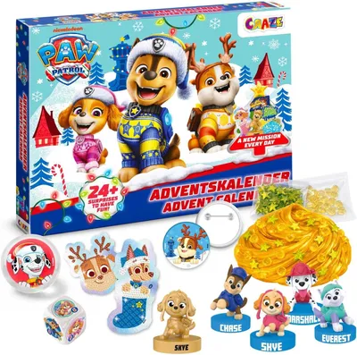 Produktbild von Paw Patrol Adventskalender 2026 Kinder – 24 Überraschungen mit Figuren