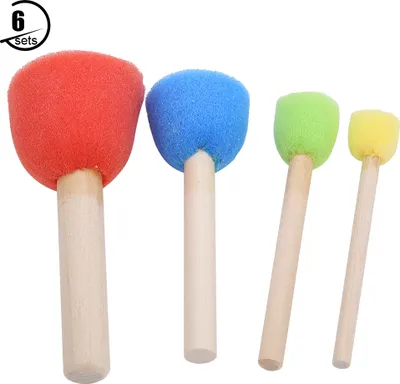 Produktbild von Malpinsel, Schwamm-Malpinsel, Schwamm-Malpinsel, Kinder-Malpinsel, Spielzeug-Malpinsel