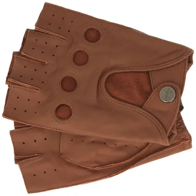 Pearlwood Sommerhandschuhe aus 100% Leder ohne Finger in braun