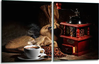 Produktbild von Herdabdeckplatten 2x40x52 Glaskeramikkochfeld 2-Teilig Glas Spritzschutz Kaffee