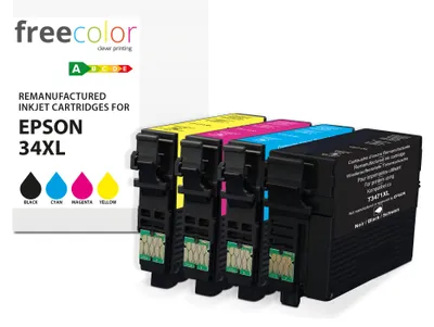 Produktbild von Freecolor K10546F7, Schwarz, Cyan, Magenta, Gelb, 4 Stück(e)
