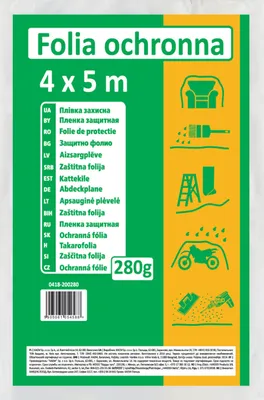 Image de Film couleur de protection des bâtiments 280g 4 x 5m