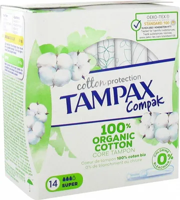 Productafbeelding van Tampax Baumwolle Protection Super (14 stuks)