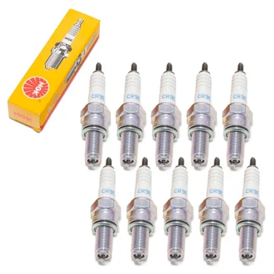 Produktbild von Zündkerzen Set NGK 10x CR9E Zündkerze entstört, 19,0mm Langgewinde Ø 10,0mm Hex 16,0mm, Elektrodenabstand 0,75mm, Wärmewert 9, 5006 / 5995 / 6263