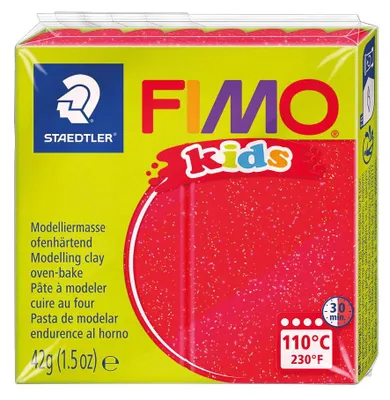 Zdjęcie produktu dla Staedtler FIMO 8030212, Glinka do modelowania, Czerwony, Dziecko, 8 szt., 1 kol., 110 °C