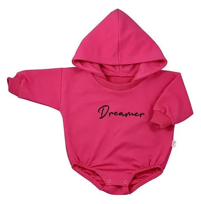 Obrázek produktu pro Kojenecké teplákové body baggy s kapucí Koala Dreamer tmavě růžová, vel. 68 (4-6m)