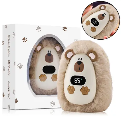 Produktbild von Wiederaufladbarer Taschen-Handwärmer, Cartoon-Design, tragbar mit USB, ideal für Outdoor-Aktivitäten, geeignet für alle Altersgruppen und Freunde