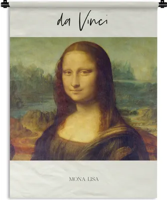 Produktbild von MuchoWow® Wandteppich Wandbehang Mona Lisa - Leonardo da Vinci - Alte Meister 150x200 cm Tapisserie Dekoration Wandtuch - Wandaufhängung - Moderner