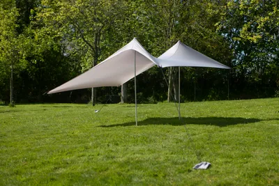 Produktbild von Meister Sonnensegel 210 x 210 cm LSF50+ Für bis zu 4 Personengrau Strandzelt