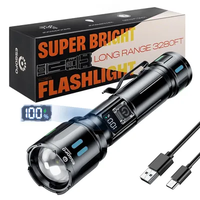 Obrázok produktu pre LED lampa, nabíjateľná, extrémne jasná, 1 000 000 lúmenov, 15 hodín