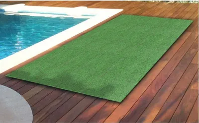 Produktbild von Rasenteppich 100x200cm mit Noppen Grün Kunstrasen Teppich Rollrasen Fertigrasen