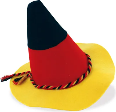 Produktbild von Deutschland Seppelhut Schwarz Rot Gold Hut Fan Kostüm Karneval Fasching WM EM