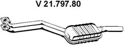 Produktbild von VEGAZ BS-251EBER Vorschalldämpfer Schalldämpfer für BMW 5 Limousine (E39) 5 Touring (E39)
