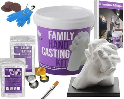 Produktbild von Famanu Handabdruckset für Skulpturen - Kreative Geschenkideen für Paare und Familien