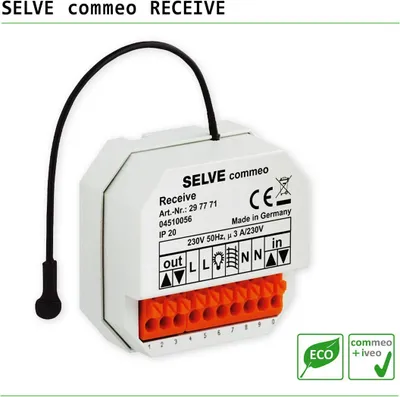 Produktbild von SELVE commeo RECEIVE Universaler Funk-Empfänger für viele Anwendungen