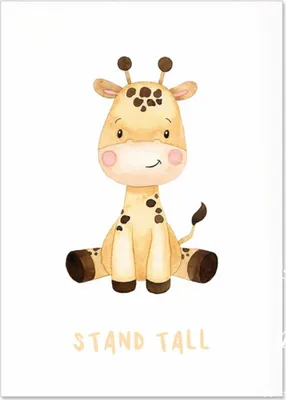 Produktbild von TPFLiving Kunstdruck LW-1324 (OHNE RAHMEN) Poster - Leinwand - Wandbild - Hochauflösender Giclée-Druck, langlebig und hochwertig - Bunte Tiere, Elefant, Löwe, Nilpferd, Giraffe, Zebra, Affe -  - Größe: 30x42cm
