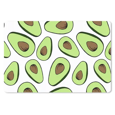 Produktbild von MuchoWow® Schreibtischunterlage Avocado - Muster - Pastell 60x40 cm - XXL Mauspad - Großes Mauspad