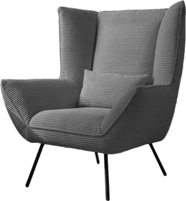 Produktbild von KAWOLA Sessel IVA Relaxsessel Cord grau