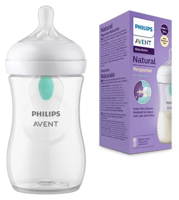 Produktbild von Philips AVENT Natural Response SCY673/01 Babyflasche mit AirFree Ventil 260ml, Sauger 3