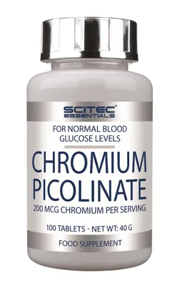 Produktbild von SciTec - Chrom Picolinat, Chrom Picolinat, 200mcg, 100 Tabletten