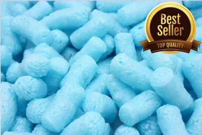 Produktbild von Verpackungschips Packpolster Füllmaterial PACK CHIPS blau 400 L Flo-Pak verpackungschips Flopak verpackungsmaterial füllmaterial styropor