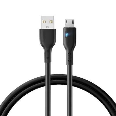 Image de Câble USB Joyroom micro USB 2.4A 1.2m Noir KP28107
